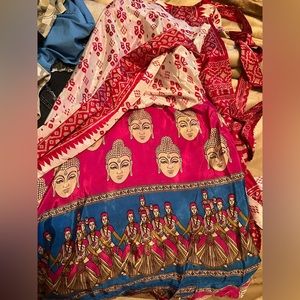 Earthbound wrap skirt , beautiful colors and patterns.